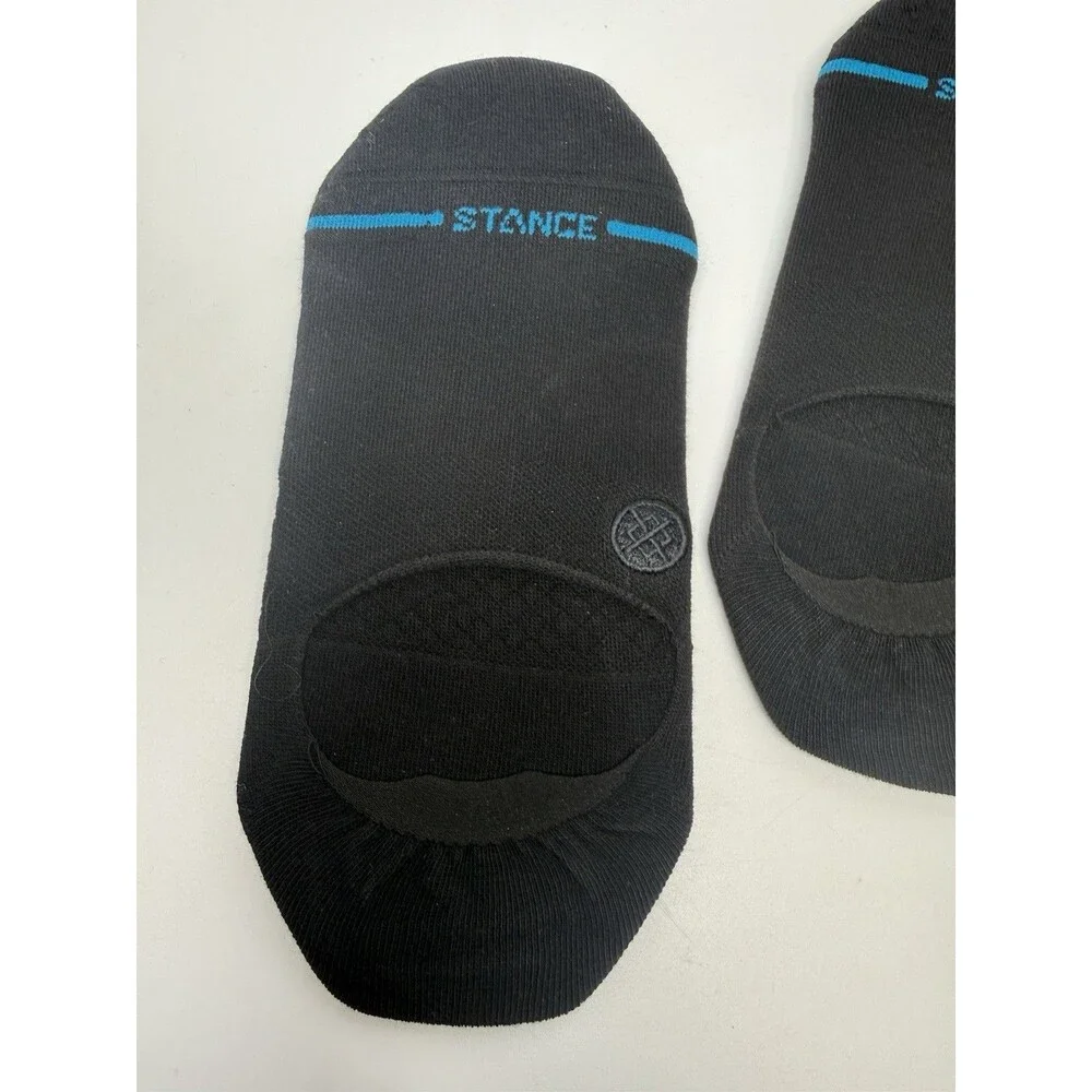STANCE Basic Pack Of 3 No Show Socks In Black Sz Large Unisex New